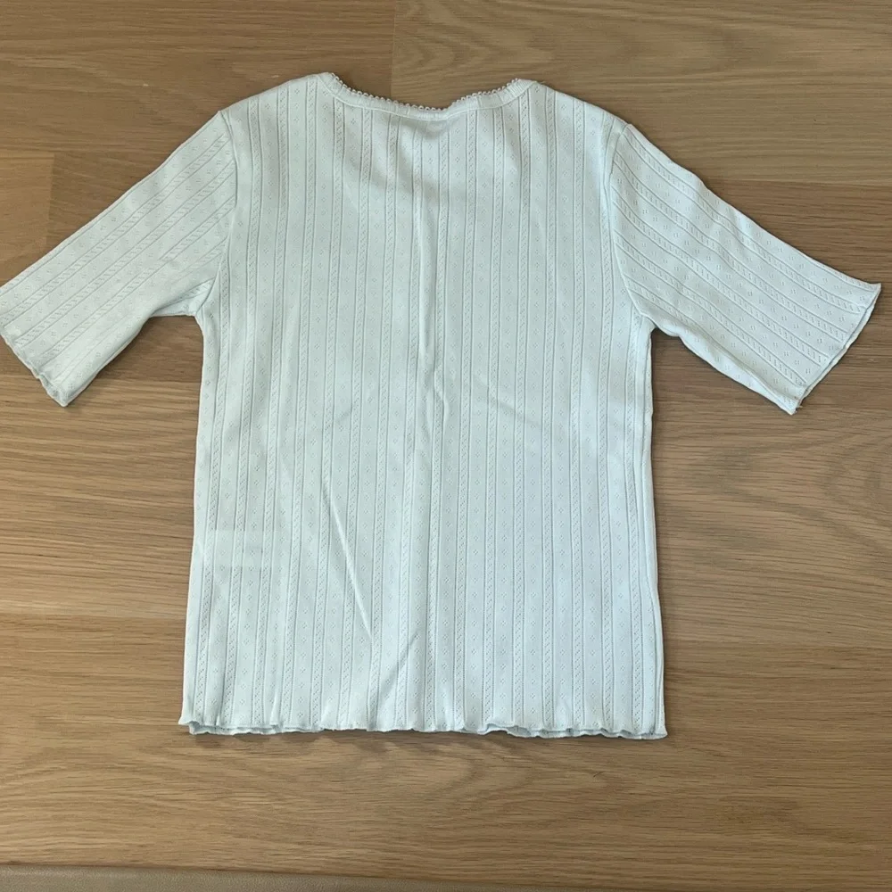 Zara Light Gray Textured Knit Top size 11-12